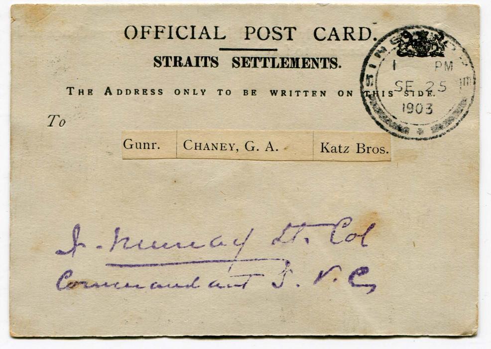 STRAITS SETTLEMENTS