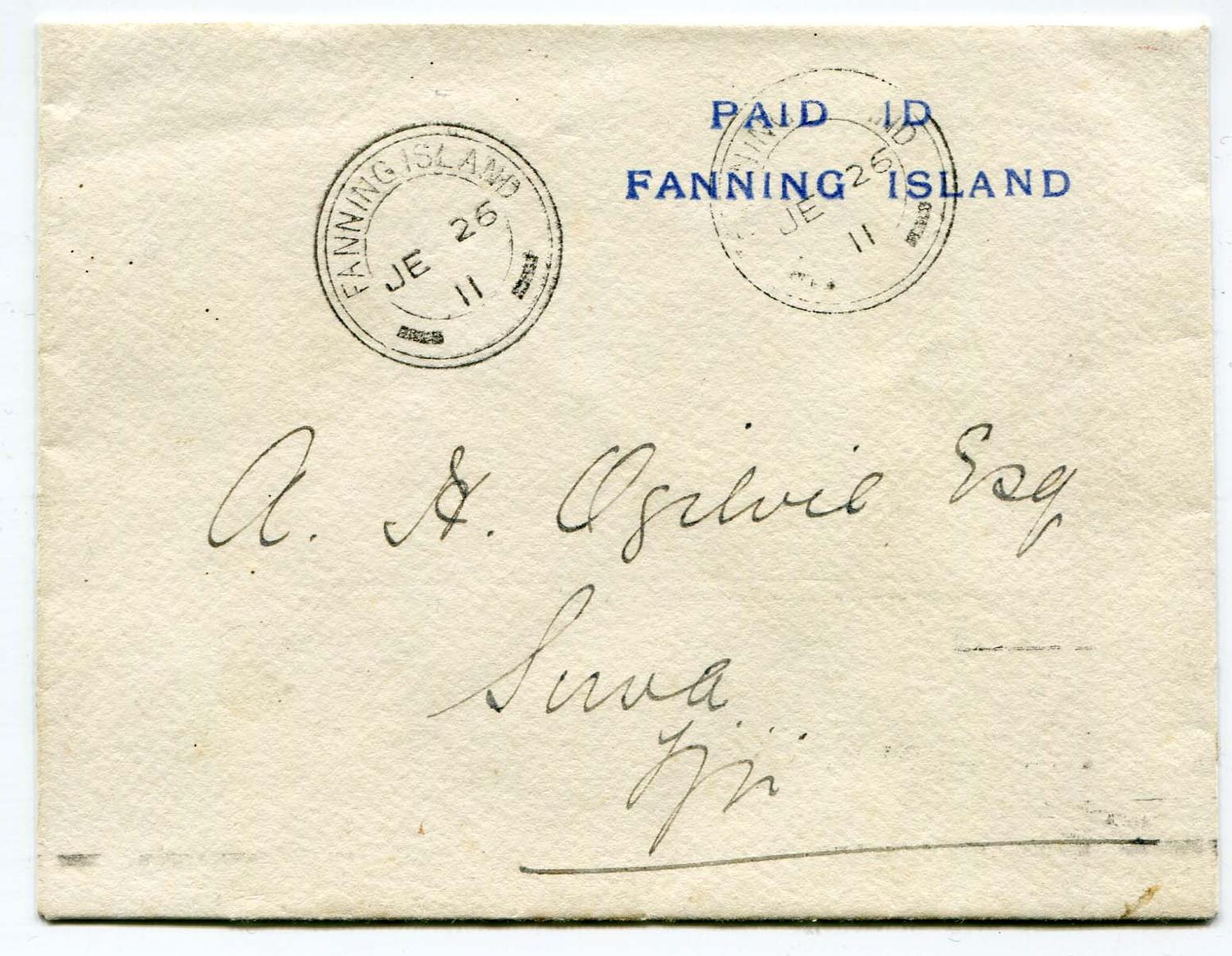 GILBERT & ELLICE ISLANDS (FANNING ISLAND)