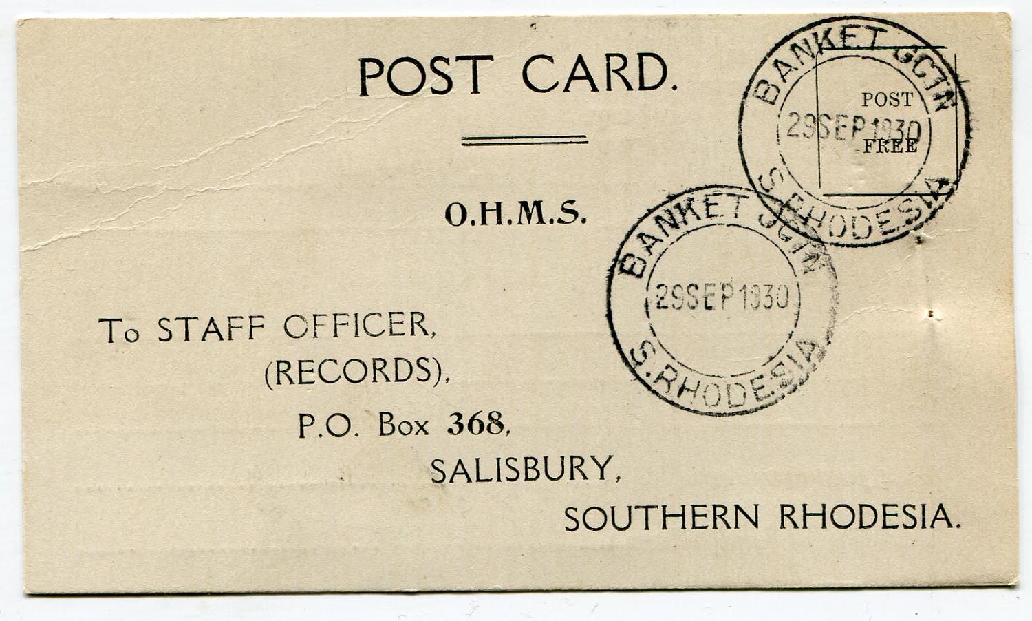 SOUTHERN RHODESIA