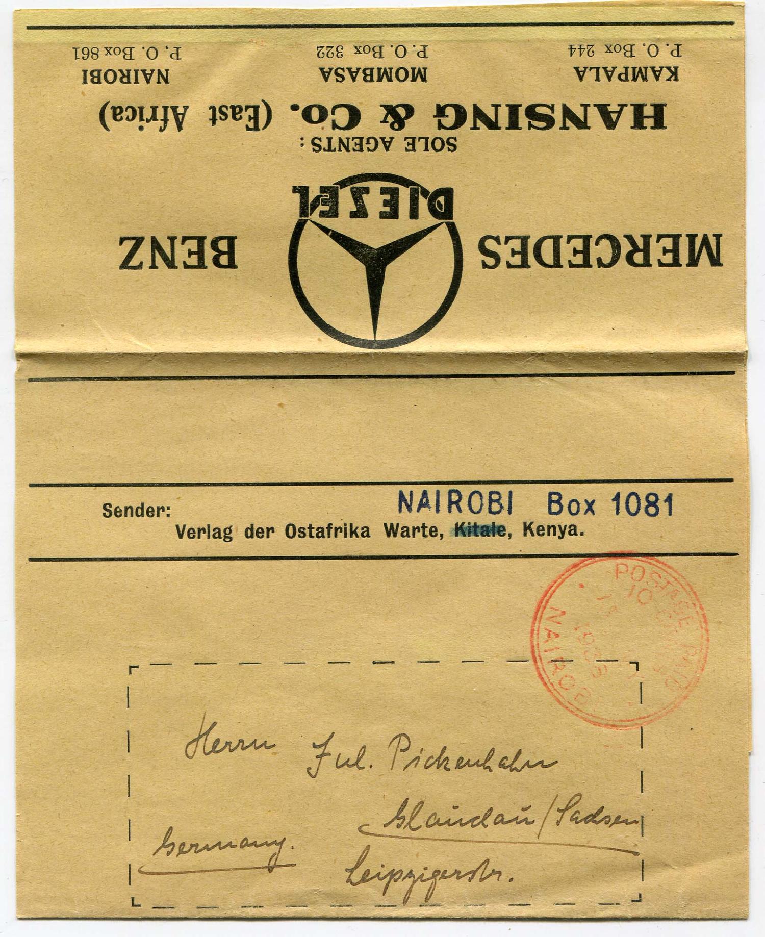 KENYA UGANDA TANGANYIKA