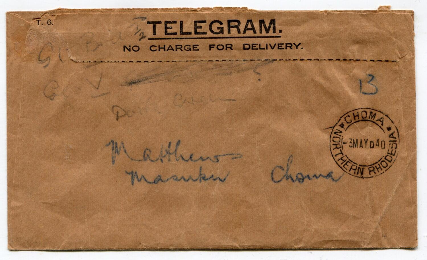 NORTHERN RHODESIA