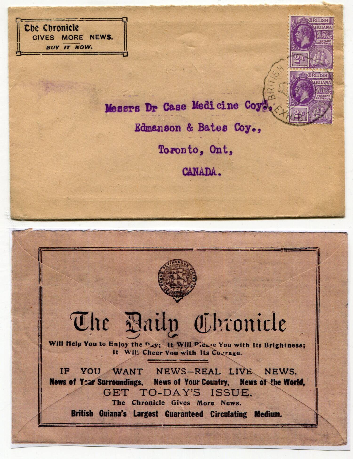BRITISH EMPIRE EXHIBITION (BRITISH GUIANA)