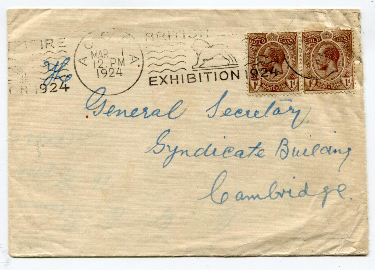 BRITISH EMPIRE EXHIBITION (GOLD COAST)