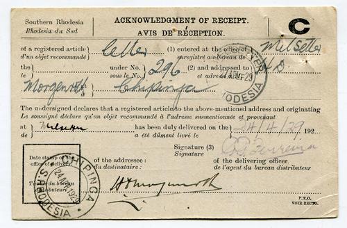 SOUTHERN RHODESIA
