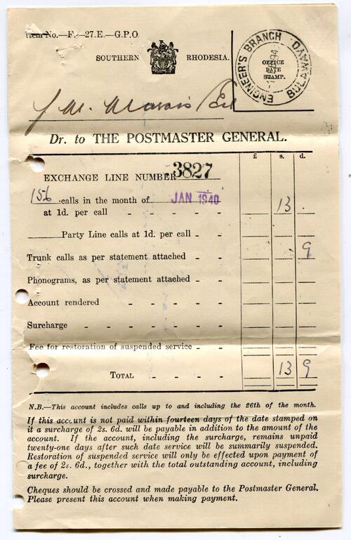 SOUTHERN RHODESIA