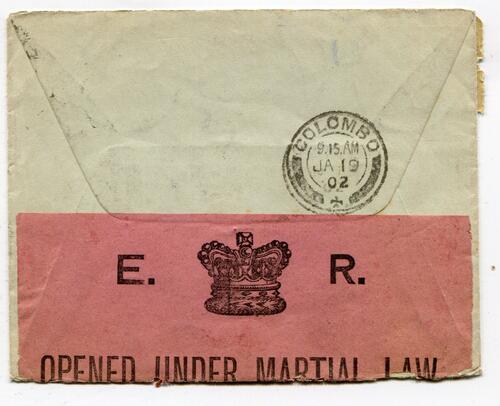 BOER WAR (CEYLON)